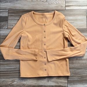 orange long sleeve top